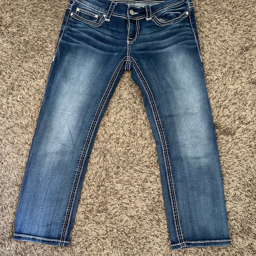 BKE Dark Wash Cropped Jeans